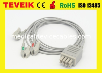 De Kabel van Nihonkohden br-903P ECG /EKG compatibel met 4155A11-6NUA 3 leidt Klemcei