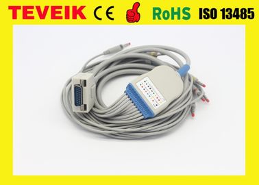 ECG-kabel met geïntegreerd 10 looddraden voor Fukuda ME electrocardiogrammachine
