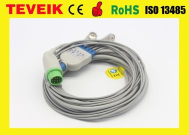 Medische 5 Loodecg Kabel met Breuk/ECG-Boomstamkabel voor de Geduldige Monitor van Biolight