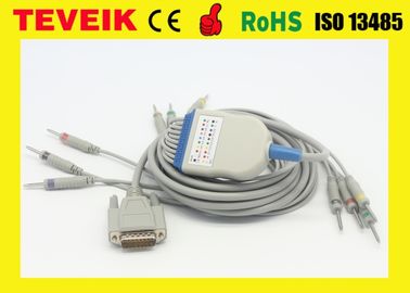 Direcltylevering Edan SE-3 SE-601A 10 de Kabel van het loodelectrocardiogram met de Norm van CEI van DIN 3,0