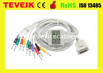 Kabel 012-0844-00 10 van het Burdick leidt Compatibele electrocardiogram ECG-Kabel met CEI standaarddin 3,0