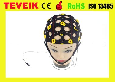 Zwarte het EEGelektrode GLB die, 20 lood van de Tinelektrode EEGhoed scheiden