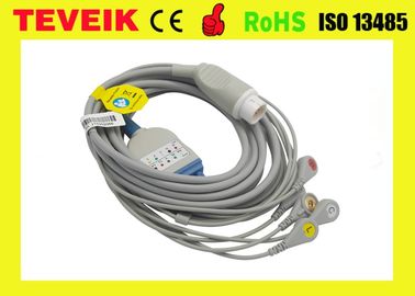 Compatibele Mindray PM6000 Ééndelige 5 leidt ECG-Kabel met onverwachte CEI voor Medisch Gebruik