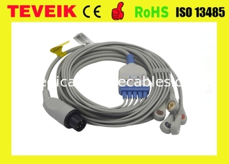 5 loodecg kabel met breuk, AHA, ronde 6pin voor de geduldige monitor van Mindray, Medische ECG-kabel