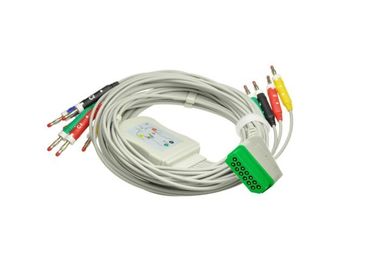 Nihon Kohden 10 de kabel van het Loodelectrocardiogram met Banaan leadwires voor bsm-2301 bsm-2353 bsm-5100