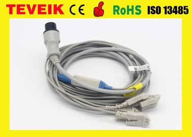Medische Opnieuw te gebruiken Mindray om de Kabel van 6pin 5leads ECG voor de Geduldige Monitor van PM7000, TPU-materialen