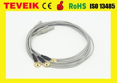 Maak Kabel van het de Elektrodeneeg van het 1 Meter de Goud Geplateerde Koper met de Contactdoos van DIN waterdicht 1.5