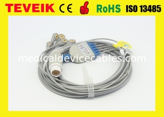 De medische Opnieuw te gebruiken Ééndelige Ronde 12pin ECG kabel van Mindray voor de Geduldige Monitor van BeneView T5