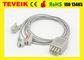 De Kabel van Nihonkohden br-903P ECG /EKG compatibel met 4155A11-6NUA 3 leidt Klemcei