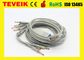 Compatibele het loodecg/ekg kabel van HP M1770A 10 en leadwires met Banana4.0-de norm van CEI