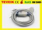 Fukuda Denshi 10 kabel van het loodelectrocardiogram, FX-7402, FX-4010 ECG Kabel met het ohmweerstand van CEI 4.7K van DIN 3,0