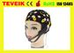 Zwarte het EEGelektrode GLB die, 20 lood van de Tinelektrode EEGhoed scheiden