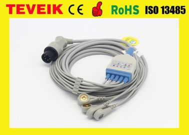 5 de lood breken ECG-Kabel Opnieuw te gebruiken met Klem voor Geduldige Monitor nellco-R