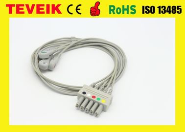 Medische HP M1635A 5 de Loodecg Leadwire Kabel van de Teveikfabriek CE&amp;ISO voor Geduldige Monitor