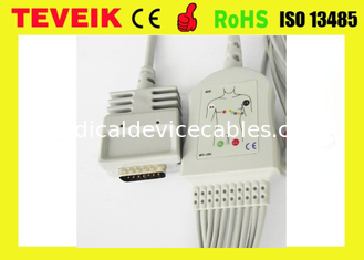 Burdick ek-10 10 lood ekg kabel met leadwires voor electrocardiogram geduldige monitor