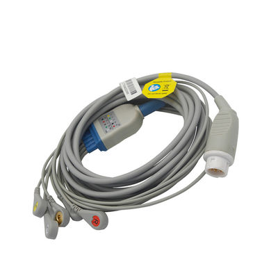 Mindray 5 van de Kabel de Opnieuw te gebruiken CEI ECG van het Loodtpu electrocardiogram Medische Kabel