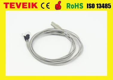 De vernikkelde Kabel van het de Elektrodeneeg van het Kopereeg voor Draagbare EEGmachine