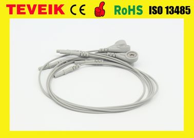 Opnieuw te gebruiken Medische OEM/ODM DIN1.5 7 leiden de kabel van Holter Recorder ECG Leadwire met breuk