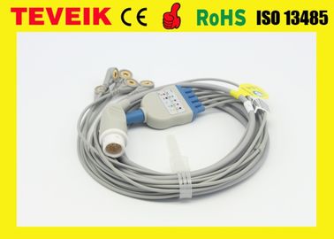 De medische Opnieuw te gebruiken Ééndelige Ronde 12pin ECG kabel van Mindray voor de Geduldige Monitor van BeneView T5