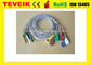 Medische Verbruiksgoederen DIN 1,5 type 7 leadsHolterecg Leadwire medische kabels, breuk
