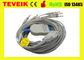 Schillerecg kabel met geïntegreerde 10 leadwiresbanaan 4,0 AHA-electrocardiogramkabel