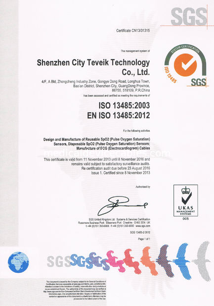 China Shenzhen Teveik Technology Co., Ltd. Certificaten